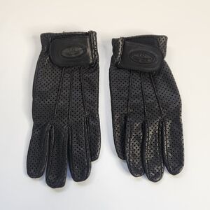 LG Motor Cycle Leather Driving Biker Motorcycle Gloves Size Small